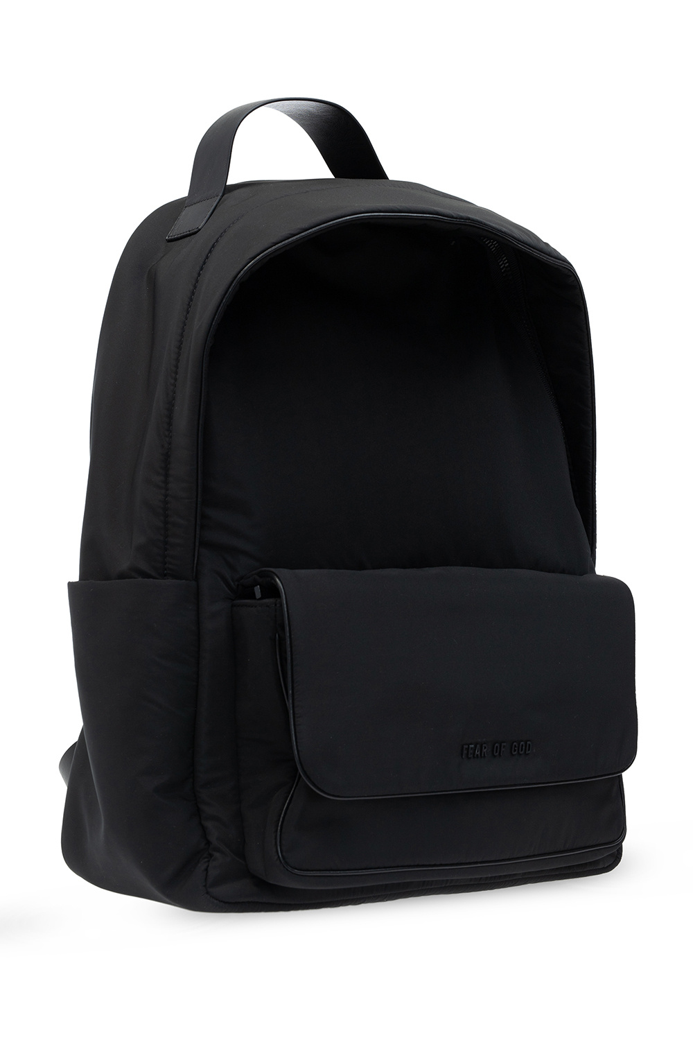 FEAR OF GOD BLACK BACKPACK WITH LOGO